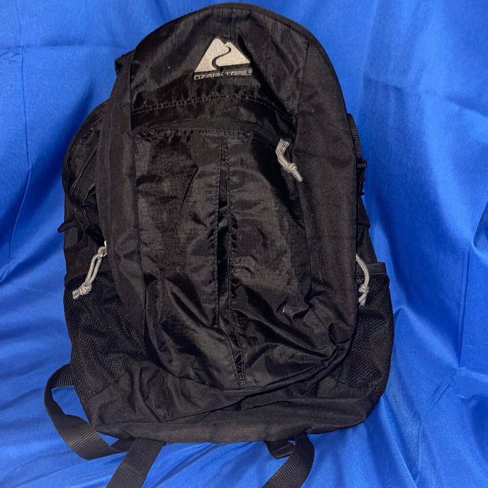Ozark Trail Black Lightweight Hiking Daypack Backpack